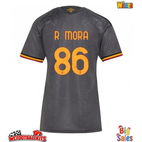 AS Roma Rodrigo Mora #86 Replica Third Stadium Shirt for Women 2026-27 Short Sleeve